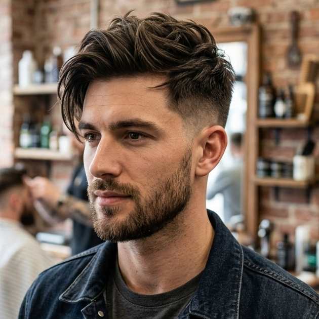 Medium Length Textured Crop Haircuts for Men