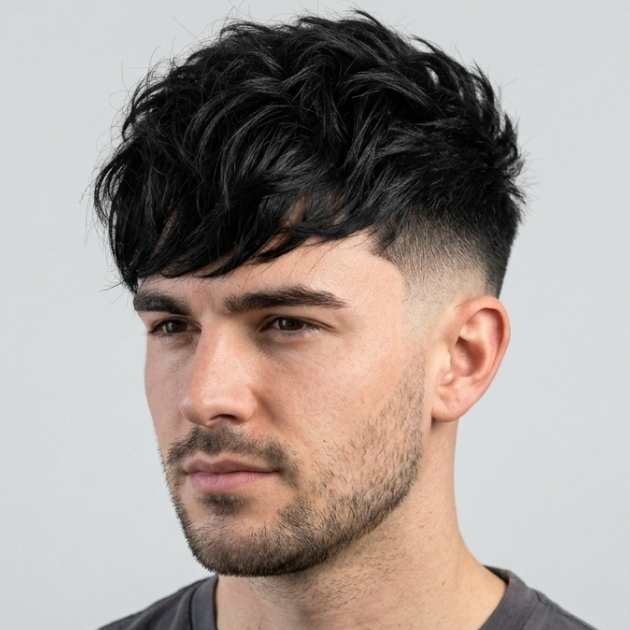 Mid Burst Fade Fringe