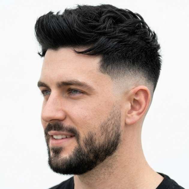  Mid Burst Fade Undercut
