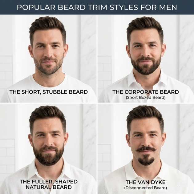 Popular Beard Trim Styles for Men