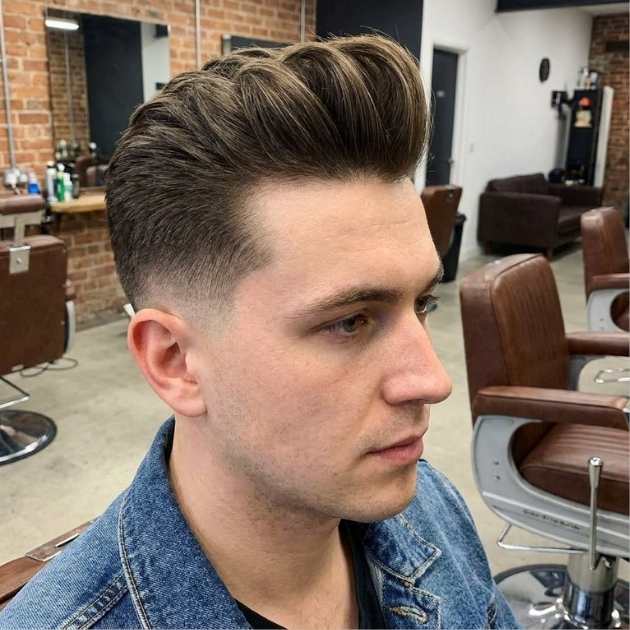 Quiff with Taper Fade