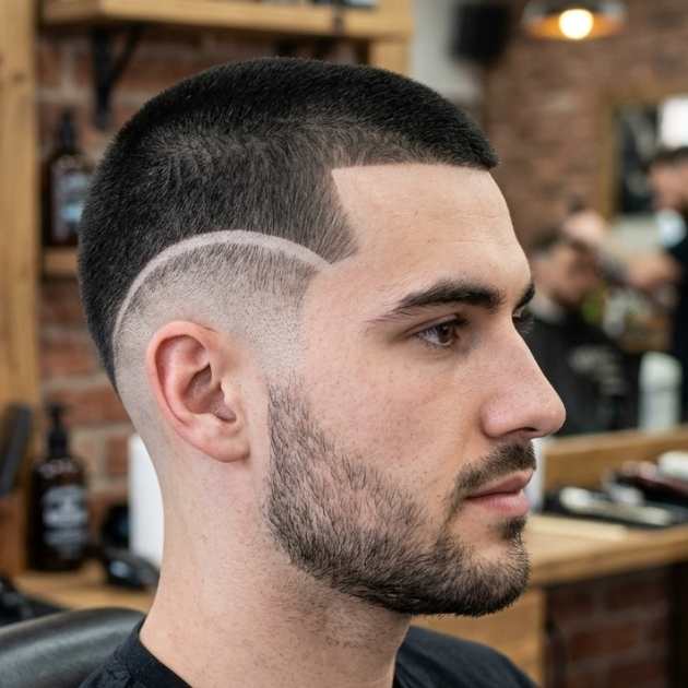 Razor Burst Fade Buzz Cut