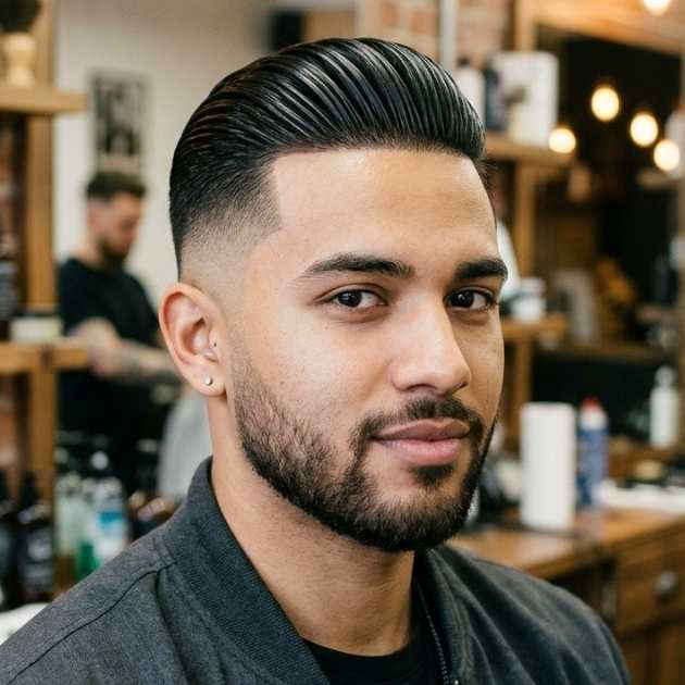 Slick Back High Fade