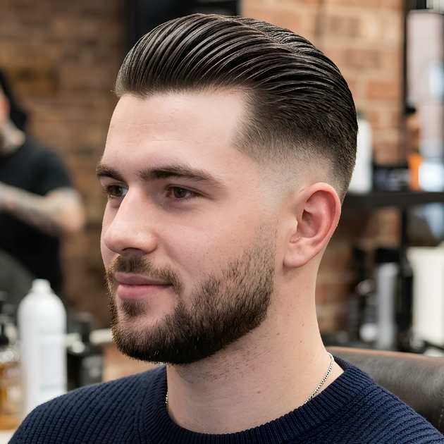 Slick Back Low Fade