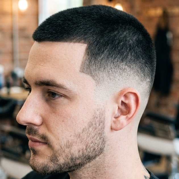 Taper Burst Fade Buzz Cut