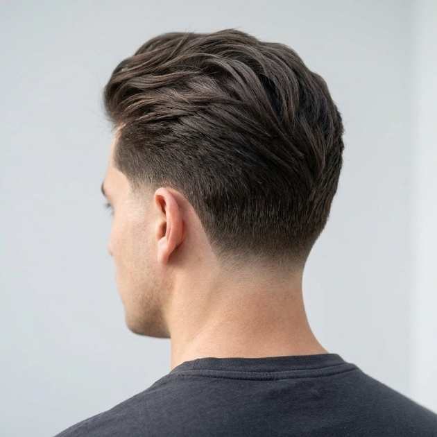 Textured Brush Back with Low Taper