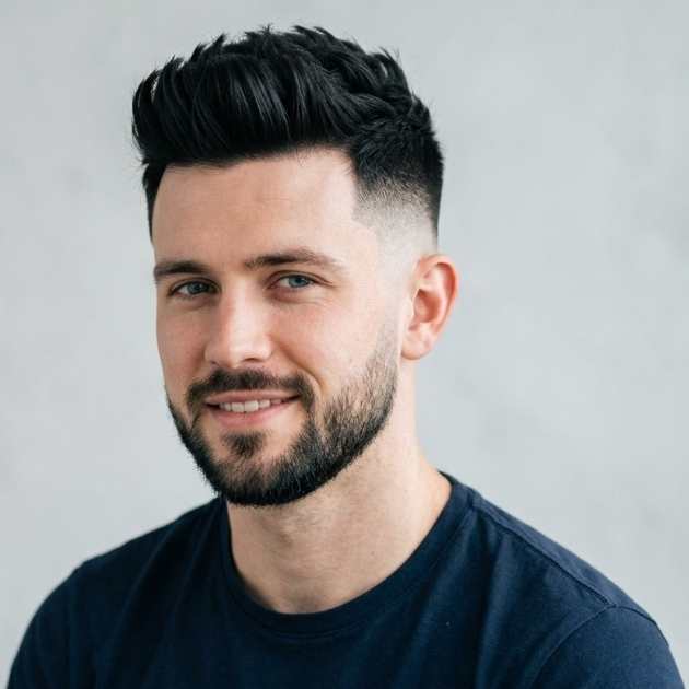 Textured Brush Up with Skin Fade